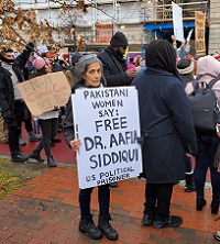  Aafia Siddiqui protest 