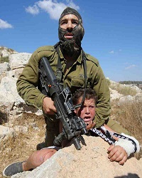  Zionist Soldier Palestinian Child 